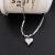 Titanium Steel Niche Design Geometric Three-Dimensional Inverted Triangle Necklace Men and Women Simple Letter Tag Sweater Sweater Chain