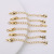 18K Gilded Copper Tail Chain Extension Chain Tail Chain Lobster Buckle Bracelet Necklace Pendant Collection Tail Chain DIY Ornament Accessories