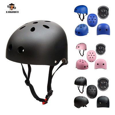 Riding Helmet Skateboard Roller Skating Children's Helmet Bicycle Electric Car Balance Car Breathable Sun Protection Helmet in Stock Wholesale