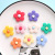 Manufacturer Hot Sale Resin Frosted Xuan Ya Rounded Corner Five Petal Flower DIY Children's Hair Accessories Phone Case Beauty Material