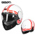 Beon Cool Motorcycle Modular Helmet Glass Fiber Retro Harley Helmet Men and Women Anti-Fog Full Face Helmet Four Seasons Universal