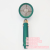 Green Double-Sided Handheld Shower Pressure Shower Nozzle One-Click Water Stop Nozzle Wholesale