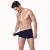 Bamboo Fiber Men's Underwear Four-Corner Mid-Waist Underwear Men's Cotton Thin U Convex Breathable Single Pack Boxer Briefs