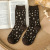 Leopard Print Wool Socks Women's Fleece-Lined Extra Thick Thermal Socks Leopard Print Tube Socks Long Socks Maternity Socks Little Red Book Recommendation