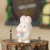 Creative Cartoon Cute Bunny Decoration Desktop Office Decoration Website Red Car Resin Jewelry Hand Gift