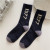 SocksHigh-Profile Figure 1977 Socks Female Spring and Autumn Outer Wear Tube Socks Number 7 Black and White Athletic Socks Cotton Socks Stockings Wholesale