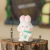 Creative Cartoon Cute Bunny Decoration Desktop Office Decoration Website Red Car Resin Jewelry Hand Gift