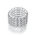 One Row/Two Rows/Three Rows/Four Rows Korean Rhinestone Elastic Ring DIY Diamond-Studded Ring Mixed Batch Elastic Ring