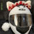 Cat Ears Helmet Decorations Cute Personality Motorcycle Electric Car Female Knight Helmet Ears Removable