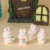 Creative Cartoon Cute Bunny Decoration Desktop Office Decoration Website Red Car Resin Jewelry Hand Gift