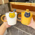 Mug Creative Cup Girl Good-looking with Cover Spoon Ceramic Cup Office Drinking Glass Couple Coffee Mug Male