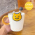 Mug Creative Cup Girl Good-looking with Cover Spoon Ceramic Cup Office Drinking Glass Couple Coffee Mug Male