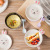 Stainless Steel Double-Layer Anti-Scald Instant Noodle Bowl Cute Bunny with Lid and Spoon Instant Noodle Bowl Set 