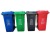 240L L Plastic Trash Can Large 120L Outdoor Sanitation Plastic Bucket with Wheels and Lid Yellow Medical Trash Can