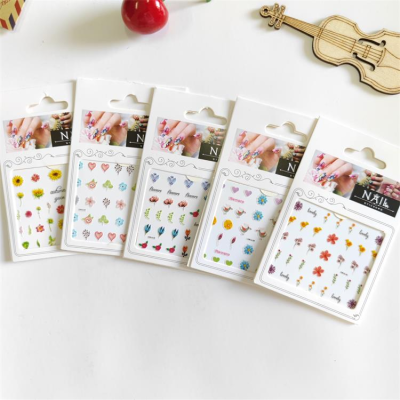 Japanese and Korean Ins New Nail Beauty Stickers Fresh Nail Stickers Decorative Sticker in Stock Wholesale