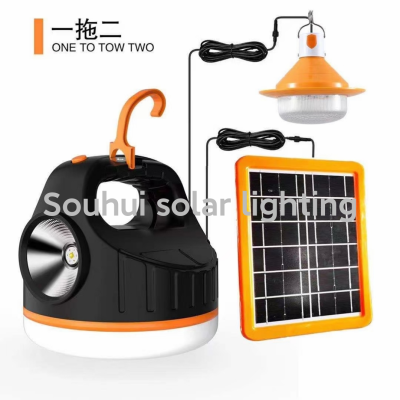 Solar Bulb LED Solar Globe Solar Energy One Drag Two Bulb Outdoor Lighting Bulb Camping Bulb