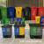 240L L Plastic Trash Can Large 120L Outdoor Sanitation Plastic Bucket with Wheels and Lid Yellow Medical Trash Can