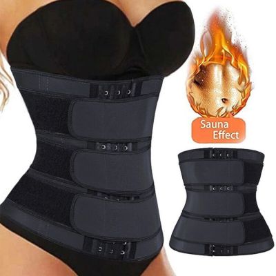 Amazon Women's European and American Sports Fitness Belt Waistband Body Shaping Belly Band Violently Sweat Belly Contracting and Slimming Waistband