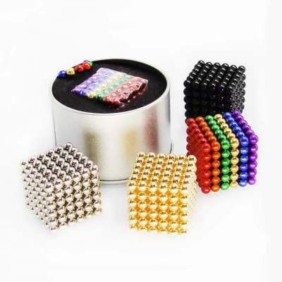 Puzzle Cross-Border Hot Barker Ball 5mm216 Magic Ball Magnet Toy Magnetic Ball Magnetic Multicolor Magnetic Ball