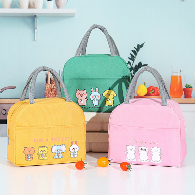 New Cartoon Lunch Bag Portable Lunch Box Bag Lunch Box Bag Aluminum Foil Lunch Bag Extra Thick Insulation Bag Cute Pet Lunch Bag