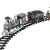 Electric Smoke Remote Control Track Train Simulation Model Rechargeable Steam Train Children's Toy Set