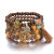 Bohemian Style Multi-Layer Wooden Bead Beaded Bracelet Elastic Bracelet Manufacturers Direct Supply Bracelet European and American Jewelry Wholesale