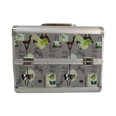 Guanyu New Popular Aluminum Double-Door Makeup Case Make up Specialist Portable Suitcase