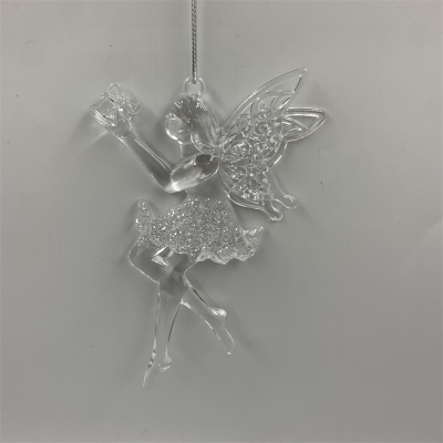 Factory Direct Sales Christmas Decoration Christmas Gift Christmas Pendant Acrylic Pendant Elf Dancing Girl