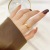 Couple Sand Gold Colorfast Sun and Moon Ring Female Open Ins Style Special-Interest Design Index Finger Ring Ring Temperament