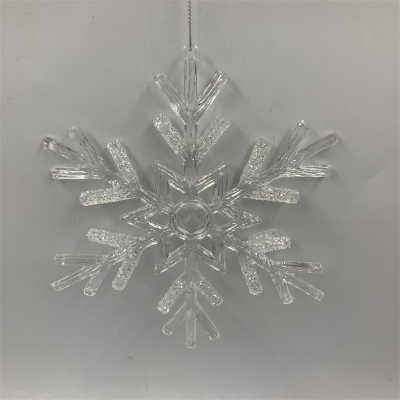 Factory Direct Sales Christmas Decoration Christmas Gift Christmas Pendant Acrylic Pendant Snowflake