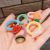 New Children's Hair Ring Cartoon Towel Ring Does Not Hurt Hair Rubber Bands Girls' Ponytail Tie-up Hair Hair Ornaments Ring Ring Head Rope