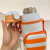 Creative Cartoon Animal Thermos Cup 620ml Large Capacity Stainless Steel Cup With Straw With Rope Handle Portable Drinking Cup