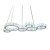 Cross-Border Direct Supply Creative Led Crystal Chandelier Special-Shaped Vacuum Suspended Dual-Use Dining-Room Lamp European and American Regulations 100-240V