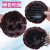 Qiushuo Wig Women's Nine Flower Hair Bag with Diamond Artificial Hair Bun Headdress Flower Hair Band Curly Hair Clip Bun