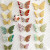 Paper Gold Double Layer Butterfly Cake Decoration Birthday Cake Decoration Cake Plug-in Cake Ornaments Topper for Baking