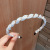 Internet Celebrity Twist Headband 2022 New Candy Color Headband Women's Simple All-Match out High Skull Hair Bundle Hairpin