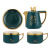 Teapot Home Nordic Style Ceramic Tea Set with Hand Gift Tea Cup Crown Couple Set Support Logo Coffee Cup