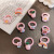 New Children's Hair Ring Cartoon Towel Ring Does Not Hurt Hair Rubber Bands Girls' Ponytail Tie-up Hair Hair Ornaments Ring Ring Head Rope