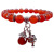 Red Agate Crystal Bracelet Women Ornament Pendant Buddha Beads with Fish Bracelet Ornament Ornament Beaded Couple Ornament