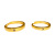 Couple Sand Gold Colorfast Sun and Moon Ring Female Open Ins Style Special-Interest Design Index Finger Ring Ring Temperament