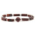 Amazon Cross-Border Hot Natural Amethyst Rectangular Bar Beads Bracelet Women's Simple Fashion Charm Bracelet Foreign Trade