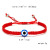 Cross-Border E-Commerce Supply Creative New Blue Eyes Evil Eye Red Rope Woven Bracelet Fashion Adjustable Bracelet Wholesale