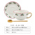 INS Christmas Ceramic Cup Dish Amazon Hot Sale Featured Gold-Plated Tea Set Christmas Gift One Pot One Cup