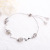 Luan Cheng 925 Sterling Silver Berry Crystal Bracelet Pink Crystal Mori Style Flowers and Grass Japanese and Korean Fresh Bracelet Direct Supply Delivery