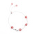 Luan Cheng 925 Sterling Silver Berry Crystal Bracelet Pink Crystal Mori Style Flowers and Grass Japanese and Korean Fresh Bracelet Direct Supply Delivery