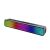 Amazon New LED Colorful Ambience Light Long Sound Booster Audio RGB Full Screen Colorful Light Creative Bluetooth Speaker
