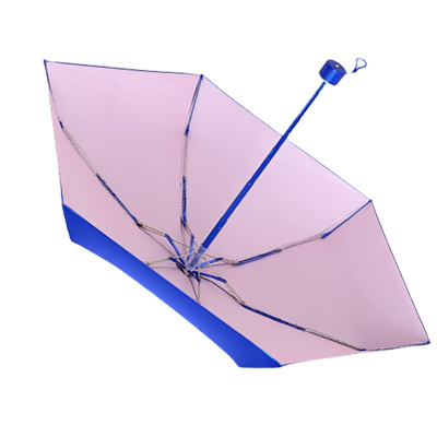 Six Fold Small Blue Umbrella