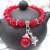 Red Agate Crystal Bracelet Women Ornament Pendant Buddha Beads with Fish Bracelet Ornament Ornament Beaded Couple Ornament