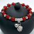 Red Agate Crystal Bracelet Women Ornament Pendant Buddha Beads with Fish Bracelet Ornament Ornament Beaded Couple Ornament