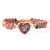 Cross-Border Amazon AliExpress Hot Selling Emperor Stone Heart Shaped Double Layer Hand Weaving Bracelet Adjustable Bracelet